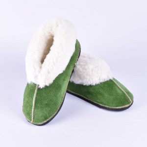 sheepskin-slipper-pantoffel-olivegreen