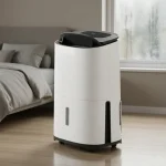 Meaco 12L dehumidifier for en suite bedroom - control damp, moisture, condensation and mould