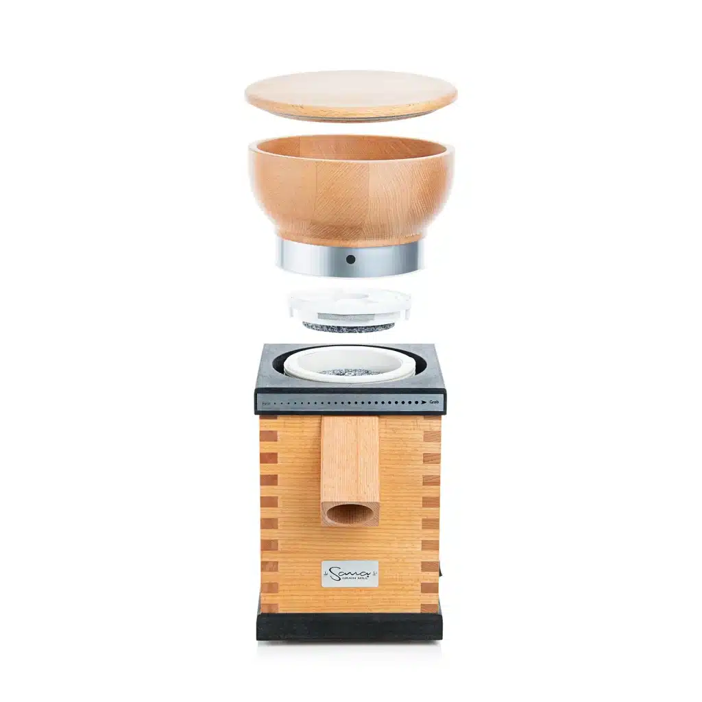 Sana Grain Mill - Working Parts View