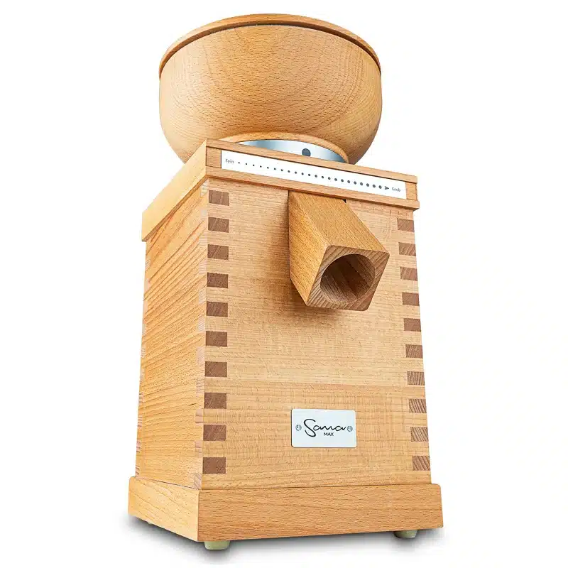 Sana Grain Mill Max 600w Electril Mill - Side view