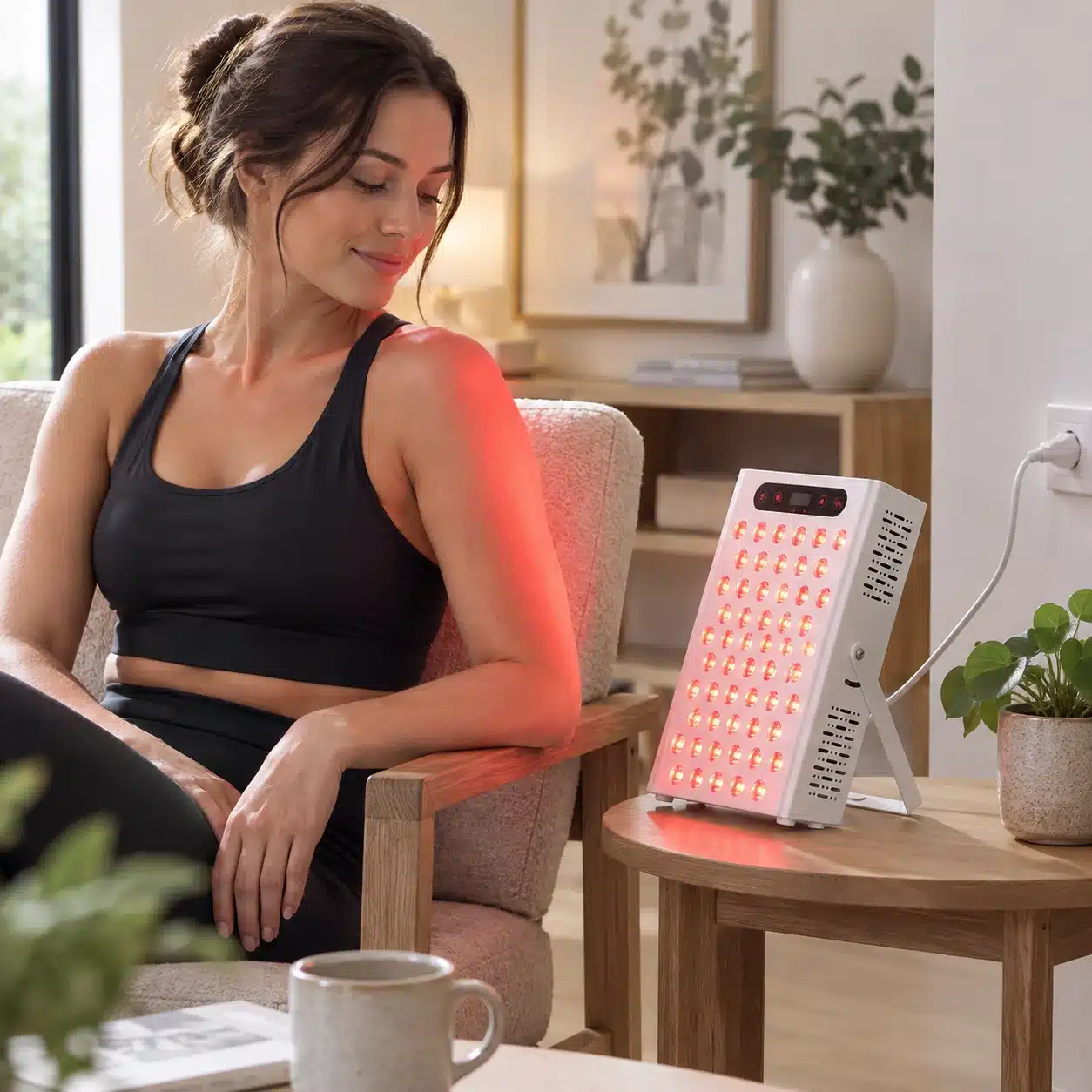 Red light therapy for sore shoulder