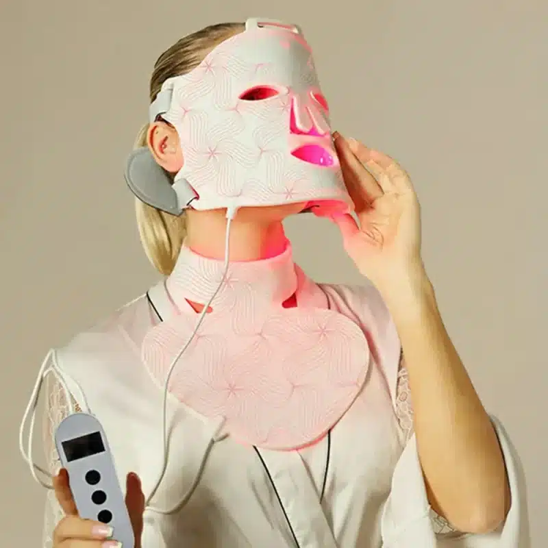 NeuroActive LED light therapy face and neck mask set