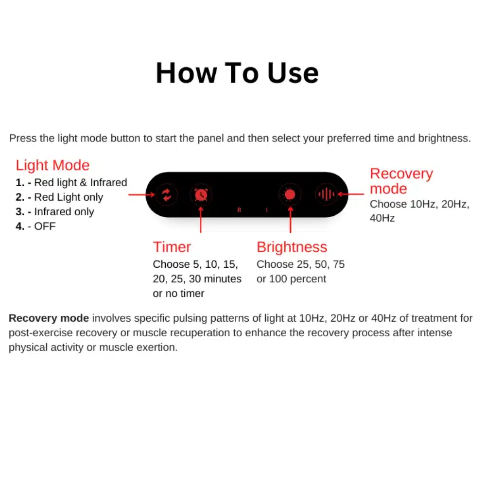 Red Light Therapy Panel – 1200W Full Body - NeuroActive - Image 7