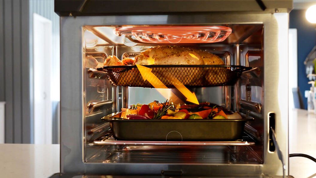 Rapid Air circulation inside the DNA Airfryer Oven Lean Edition