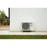 Daikin Multi Split outdoor air conditioning unit installed beside a modern home
