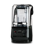 Kuvings CB850 with the sound enclosure hood closed over the container