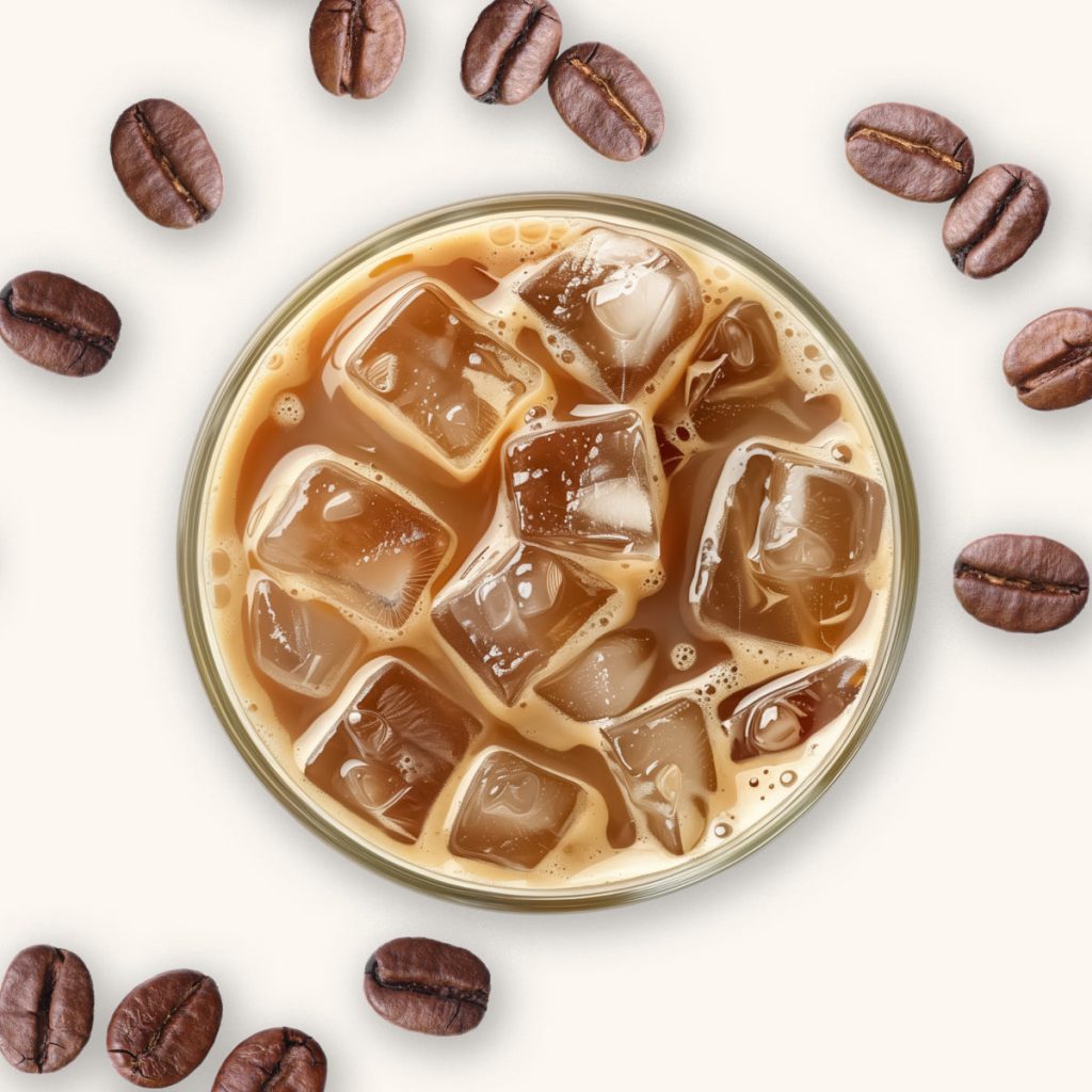 Iced coffee made with an OmniBlend blender