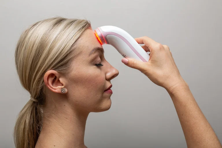 Photizo Blush used on the brow, in profile