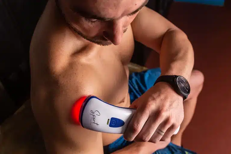 Photizo Sport used on the shoulder