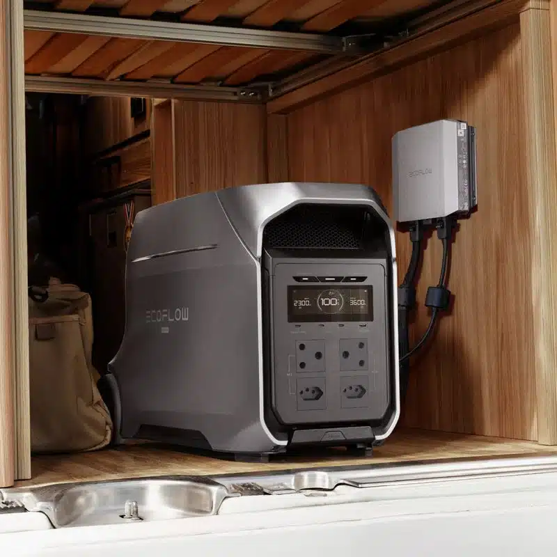 EcoFlow DELTA 3 Ultra Plus in the back of a van