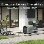 EcoFlow DELTA Pro 3 powering a home from outside
