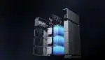Exploded view of an EcoFlow OCEAN 2 battery stack showing the LFP cells