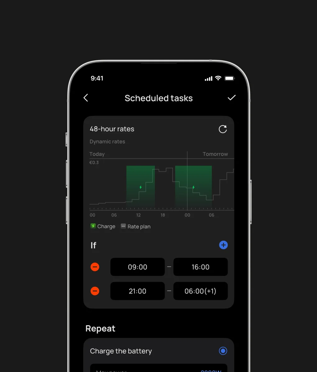 EcoFlow app showing a PowerOcean Plus system