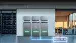EcoFlow PowerOcean Plus three-phase system in a garage