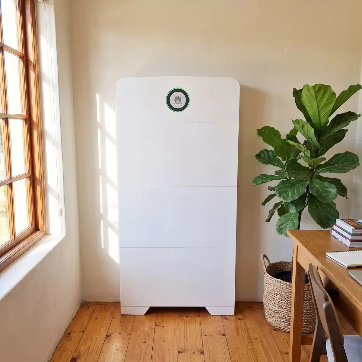 Huawei Power-M 15kWh backup power system in a sunlit study