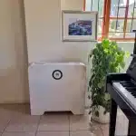 Huawei Power-M 5kWh in a sunny music room beside an upright piano